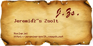 Jeremiás Zsolt névjegykártya